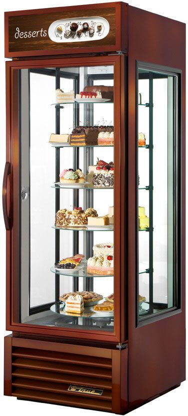 True G4SM-23RGS-HC~TSL01, 27" Wide, 1 Swing Door, Rotating Glass Shelf Refrigerator