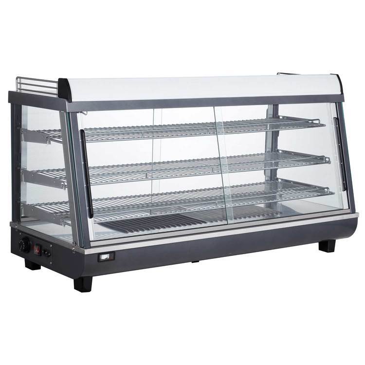 Marchia MHCC186, 48" Heated Countertop Display Case, Front and Rear Access