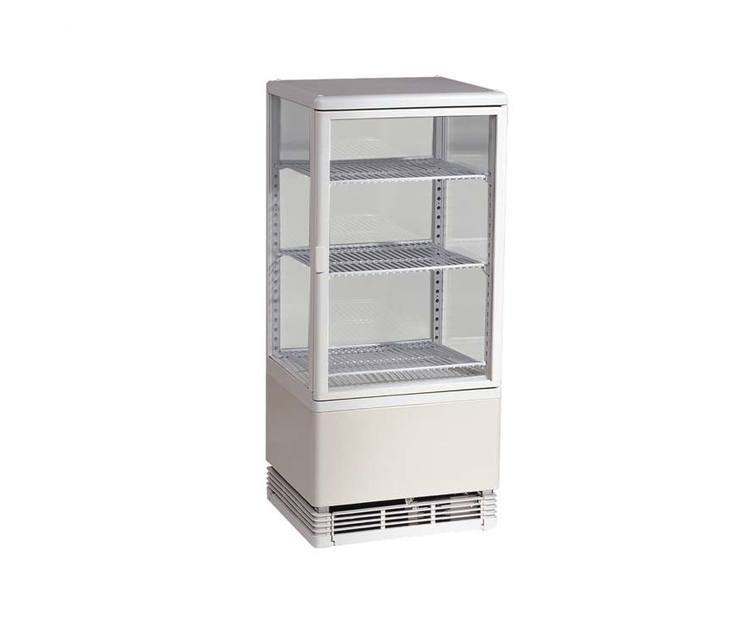 Marchia MDC78-W, 17" Vertical Refrigerated Glass Display Case (White)