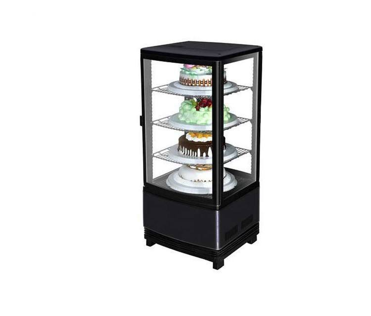 Marchia MDC78-B, 17" Vertical Refrigerated Glass Display Case (Black)