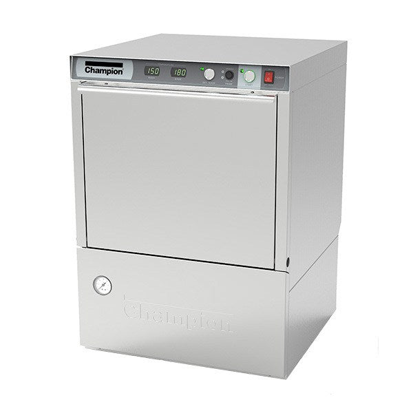 Champion UH230B, Undercounter High Temperature Dishwashing Machine with Built-in Booster Heater