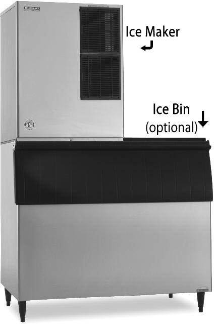 Hoshizaki KM-1100MAJ, 1087 lbs Ice/24Hr, Crescent Cube Ice Machine, Air Cooled