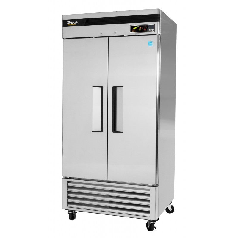 Turbo Air TSR-35SD-N6, 40" 2 Solid Door Reach-In Refrigerator, Super Deluxe Series