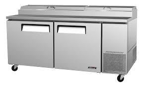 Turbo Air TPR-67SD-N, 67" Pizza Prep Super Deluxe Series with (2) Doors