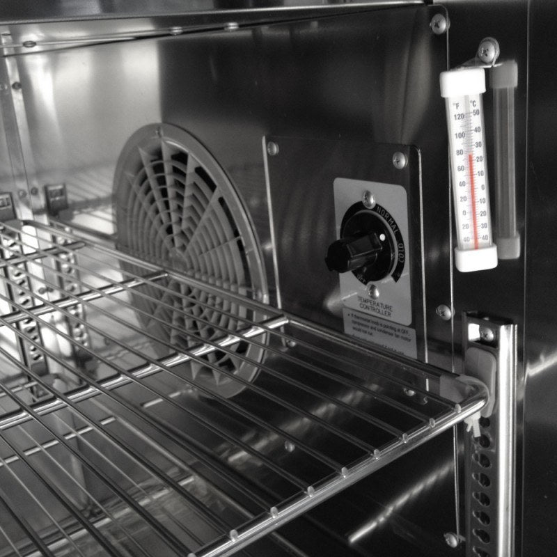 Turbo Air TPR-93SD-N, 93" Pizza Prep Super Deluxe Series with (3) Doors