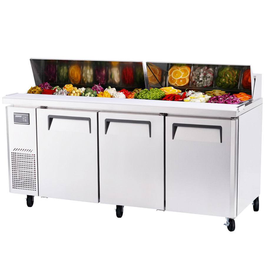 Turbo Air JST-72-N, 70" Sandwich / Salad Unit Tables J Series with (3) Doors
