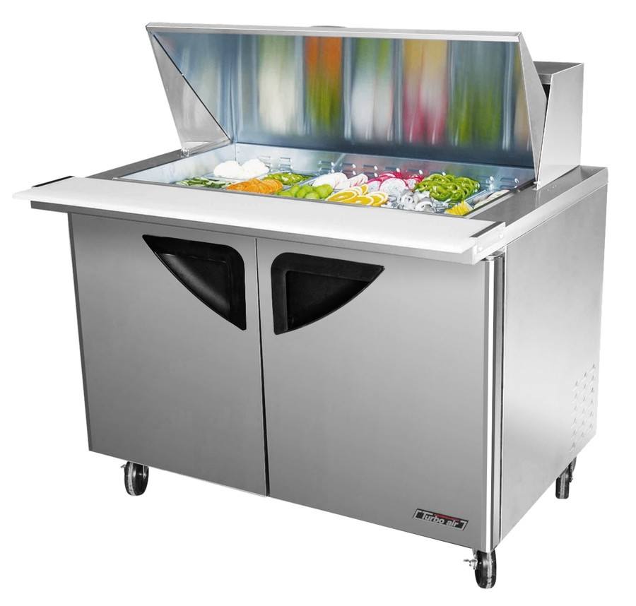 Turbo Air TST-48SD-18-N, 48" Mega Top Unit Super Deluxe Series with (2) Doors