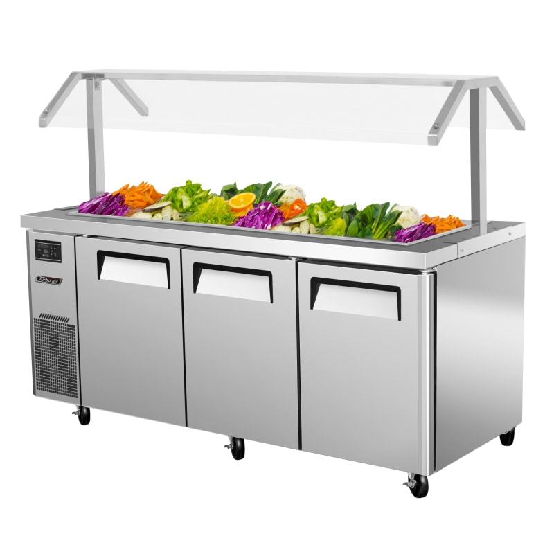 Turbo Air JBT-72-N, 70" Buffet Display Table J Series with (3) Doors