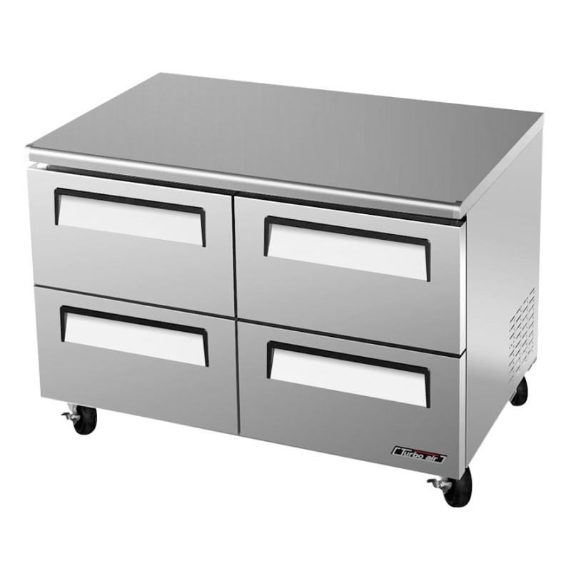 Turbo Air TUR-48SD-D4-N, 48" Undercounter Refrigerator Super Deluxe Series with (4) Drawers