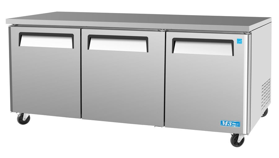 Turbo Air MUR-72-N, 72" Undercounter Refrigerator M3 Series with (3) Doors