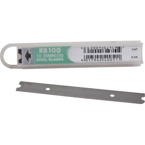 Keating 004898, Scraper Blades, 4" Wide Stainless Steel, Pack of 10