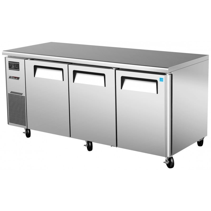 Turbo Air JUR-72S-N6, 70" Narrow Undercounter J Series with (3) Doors