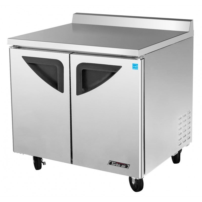 Turbo Air TWR-36SD-N, 36" Worktop Refrigerator Super Deluxe Series with (2) Doors
