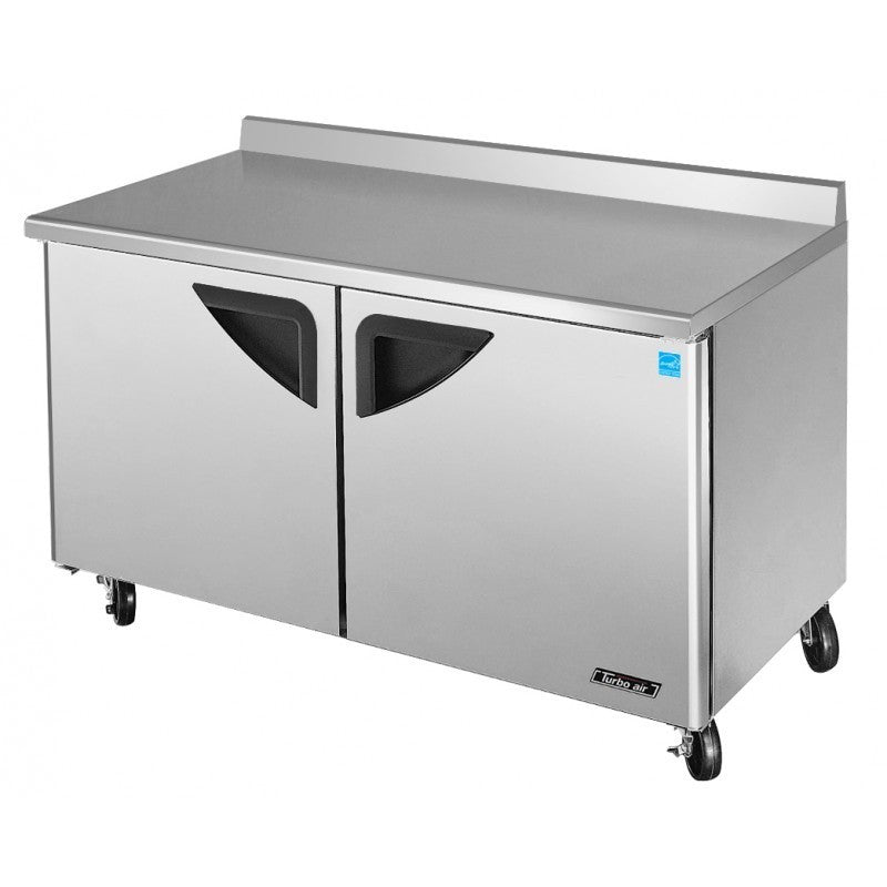 Turbo Air TWR-60SD-N, 60" Worktop Refrigerator Super Deluxe Series with (2) Doors