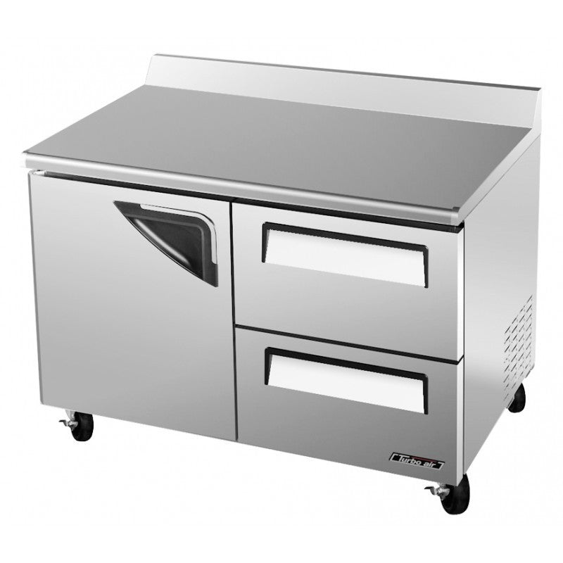 Turbo Air TWF-48SD-D2-N, 48" Worktop Freezer Super Deluxe Series with (1) Door and (2) Drawers