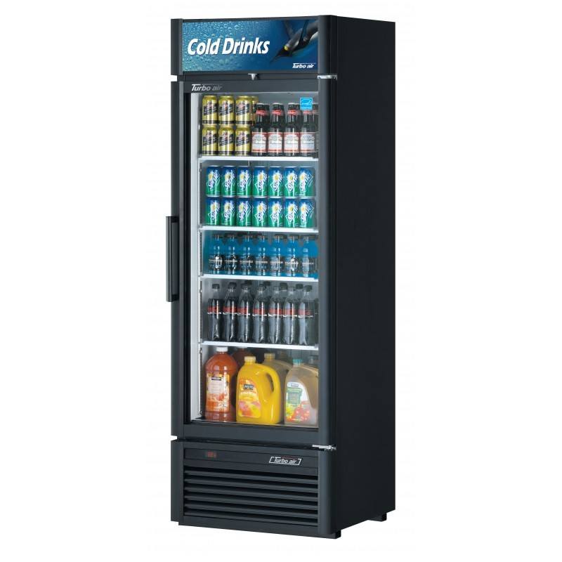 Turbo Air TGM-20SD-N6, 27" 1 Swing Glass Door Merchandiser Refrigerator, Super Deluxe Series