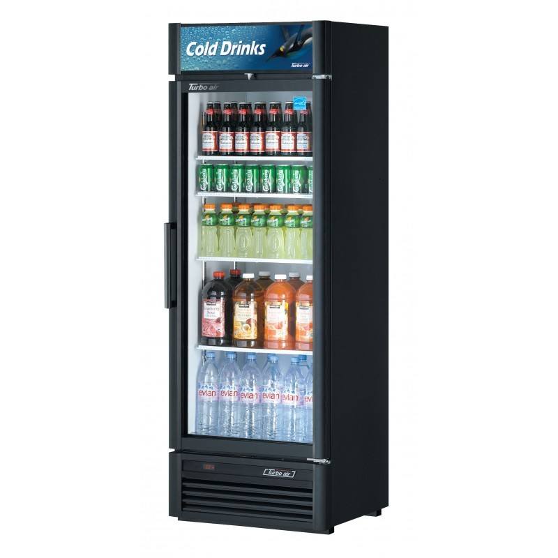 Turbo Air TGM-15SD-N6, 27" 1 Swing Glass Door Merchandiser Refrigerator, Super Deluxe Series
