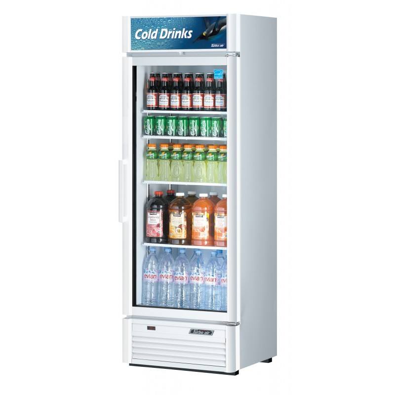 Turbo Air TGM-15SD-N6, 27" 1 Swing Glass Door Merchandiser Refrigerator, Super Deluxe Series