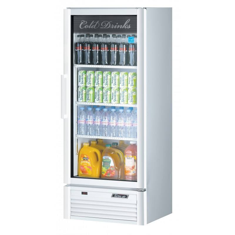 Turbo Air TGM-12SD-N6, 25" 1 Swing Glass Door Merchandiser Refrigerator, Super Deluxe Series