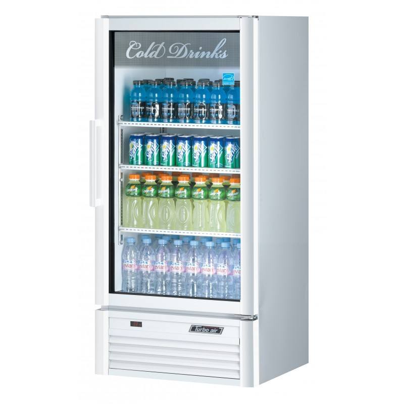 Turbo Air TGM-10SD-N6, 25" 1 Swing Glass Door Merchandiser Refrigerator, Super Deluxe Series