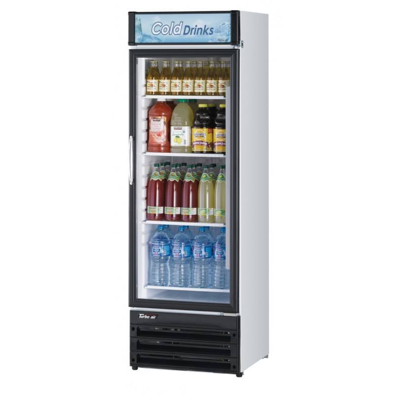 Turbo Air TGM-14RV-N6, 24" 1 Swing Glass Door Merchandiser Refrigerator