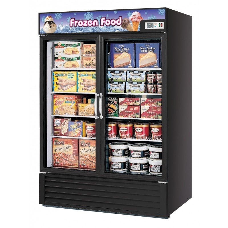 Turbo Air TGF-49F-N, 54 3/8" Swing Door Freezer with (2) Glass Doors