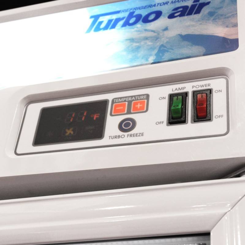 Turbo Air GIM-49W-N, 54" 2 Glass Door Indoor Ice Merchandiser Freezer