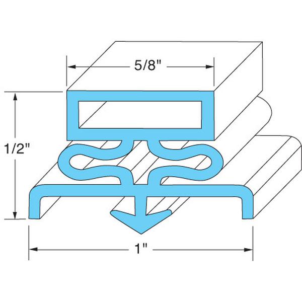 Traulsen SER-61097-00, Door Gasket, Snap-In, 23-5/8" x 59-3/4"