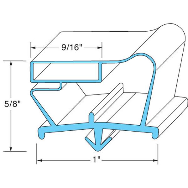 Beverage Air 712-012D-05, Drawer Gasket, Bottom, 27.84 x 7.98 in, WTRCS