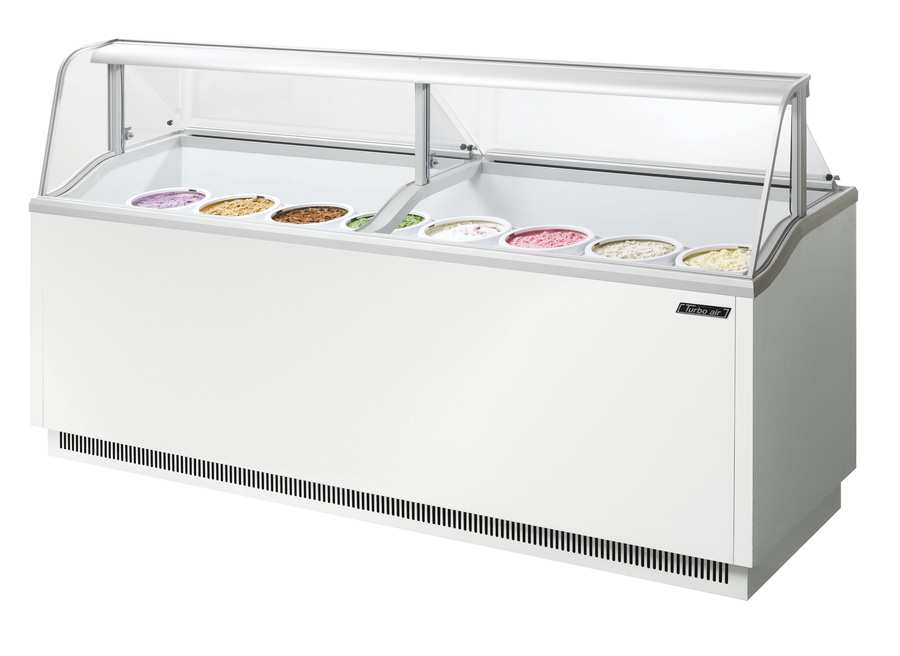 Turbo Air TIDC-91W-N, 89" Ice Cream Dipping Cabinet, White