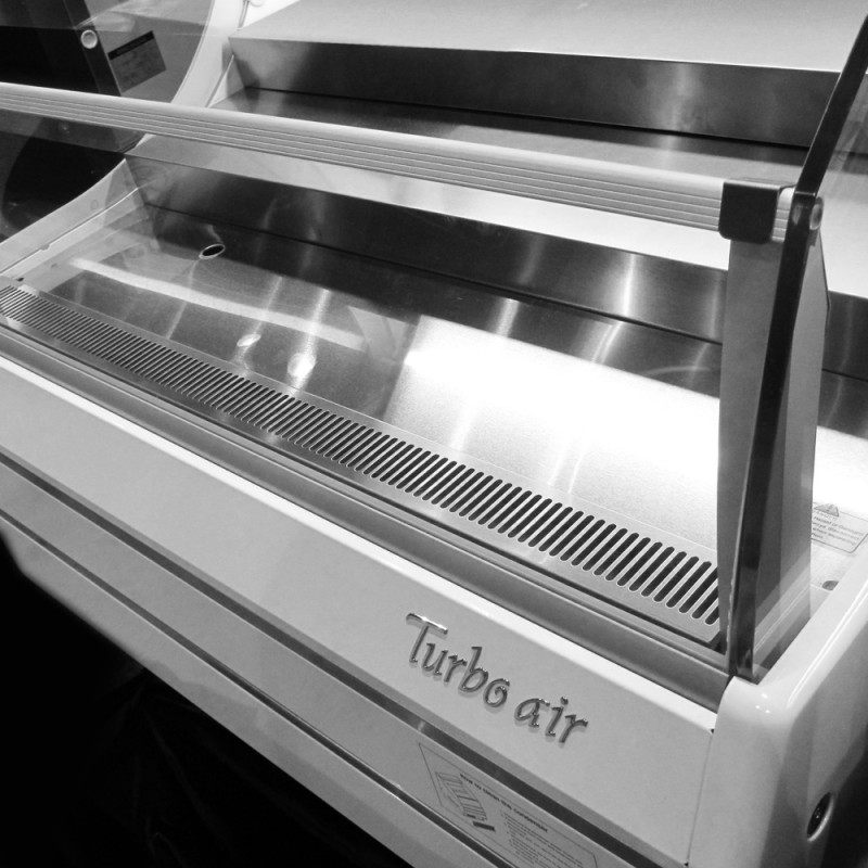 Turbo Air TOM-75SW-N, 76" Horizontal Open Display Case Merchandiser, Slim Line, White