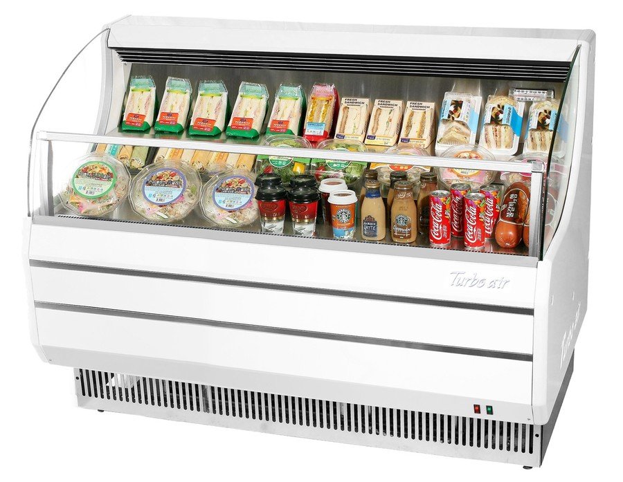 Turbo Air TOM-60SS-N, 63" Horizontal Open Display Case Merchandiser, Slim Line