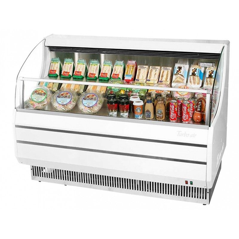 Turbo Air TOM-50SS-N, 50 3/4" Slim Line Glass / Solid Side Panel