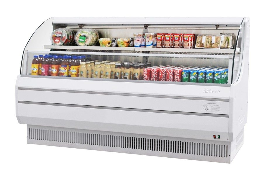 Turbo Air TOM-75LS-N, 75" Horizontal Open Display Case Merchandiser, Low Profile