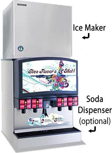 Hoshizaki KMD-860MAJ, 855 Lbs Ice/24Hr, Crescent Cube Ice Machine, Air Cooled