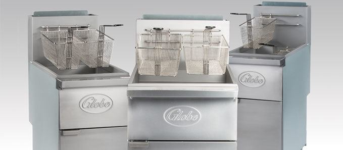 Globe GFF35G, Gas Floor Fryer 15.5" Wide, 3 Tubes, 90,000 BTU 35-40 lb. Oil Capacity