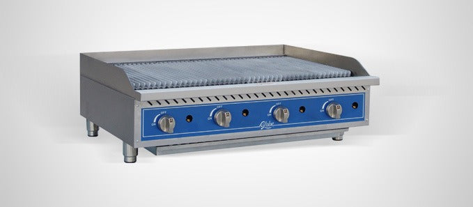Globe GCB48G-RK, 48" Char Rock Charbroiler