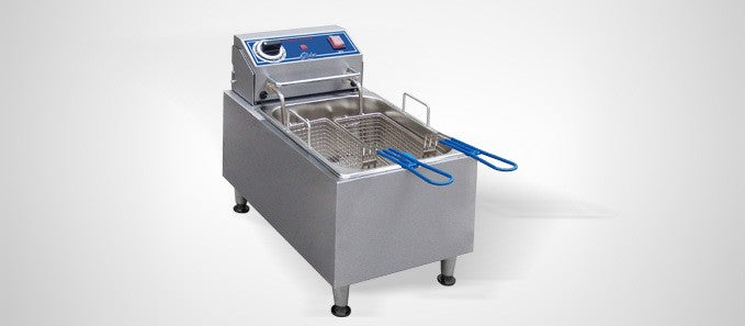 Globe PF10E, 10 lb oil capacity Electric Countertop Fryer