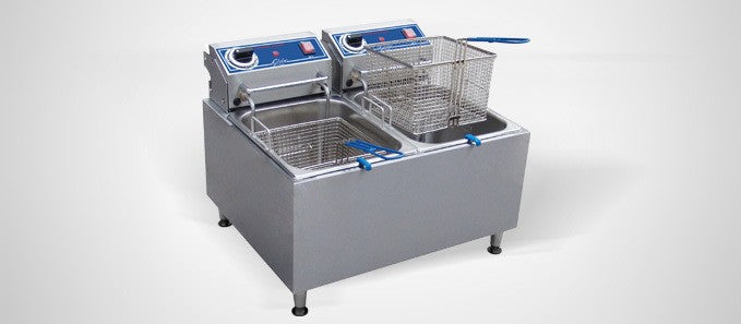 Globe PF32E, 32 lb oil capacity Electric Countertop Fryer