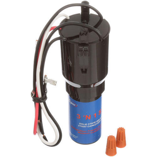 Mavrik 881300, 3-in-1 Relay, Overload and Start Capacitor Combo, 115V, 1/2 HP