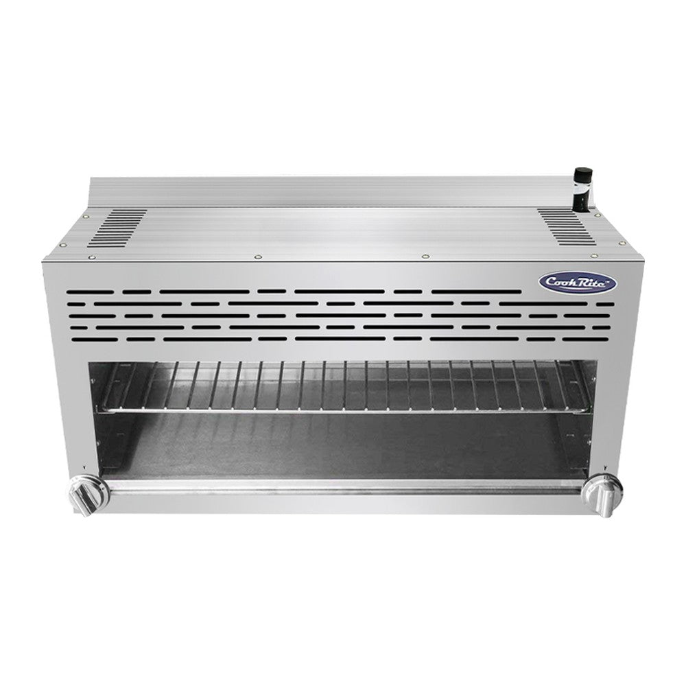 Atosa ATCM-36 36" infrared gas cheese melter, front view