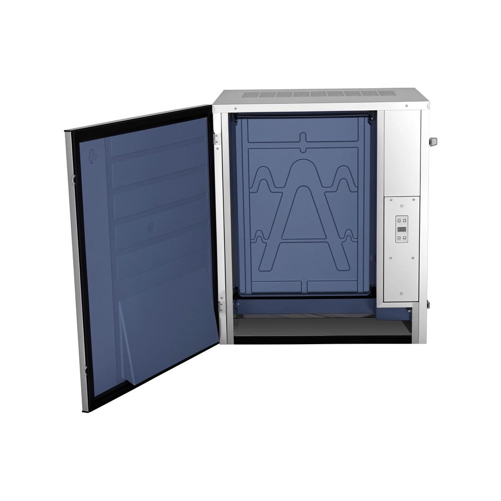 Atosa YRM1000A-261 30-3/4-inch air-cooled half-dice cube ice machine head with the front panel open, showing the evaporator (Atosa uses this photo for its 30-inch YRM0800A and YRM1000A models)