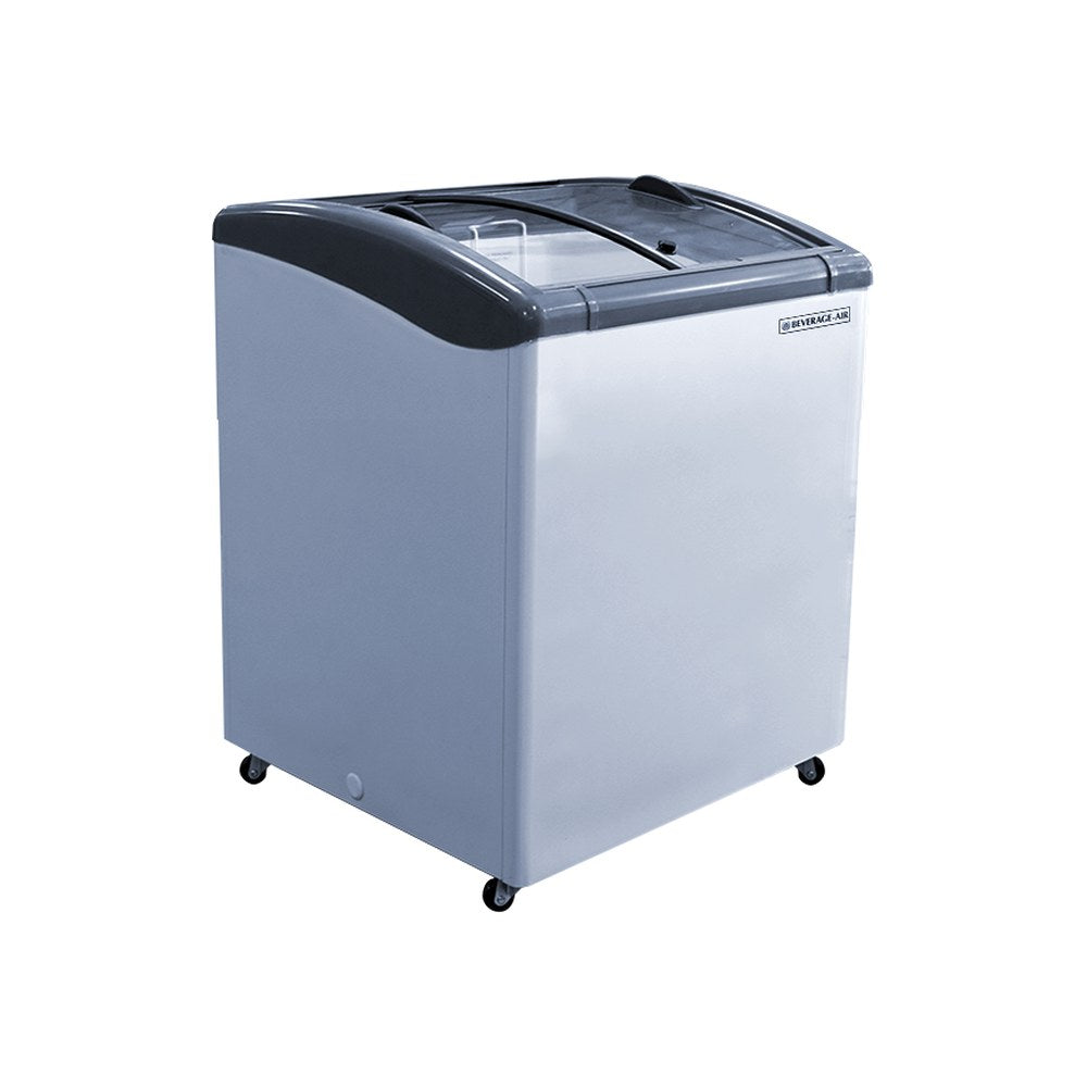 Beverage Air NC28HC-1-W 27-9/10" display freezer, front view, lids closed