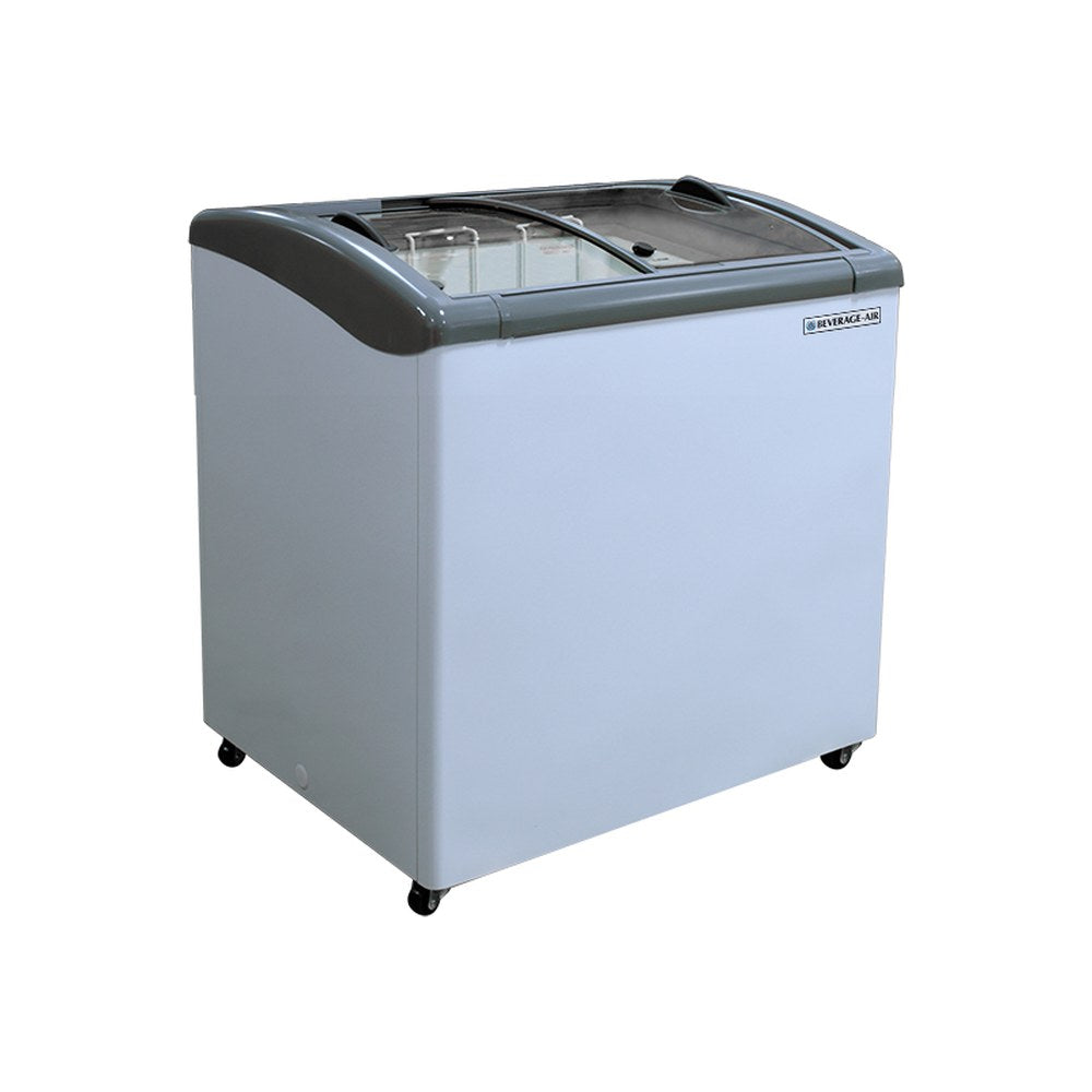 Beverage Air NC34HC-1-W 33-4/5" display freezer, front view, lids closed