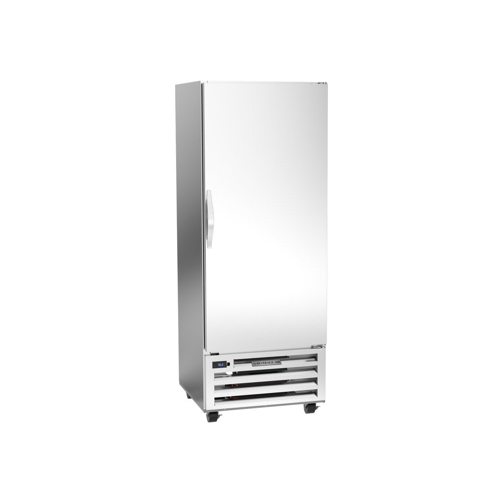 Beverage Air RI18HC 27-1/4" one solid door reach-in refrigerator, front view, door closed