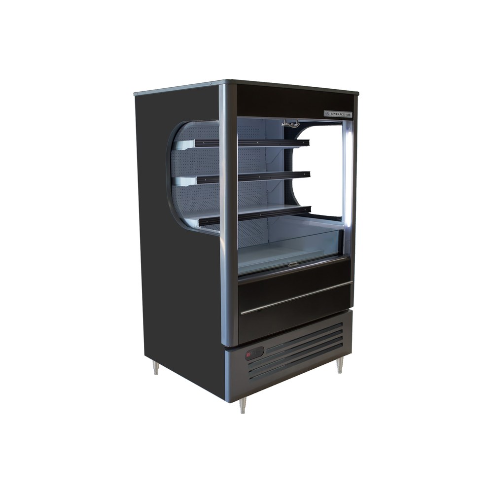 Beverage Air VMHC-7-1-B 35-7/16" open-air merchandiser, front view