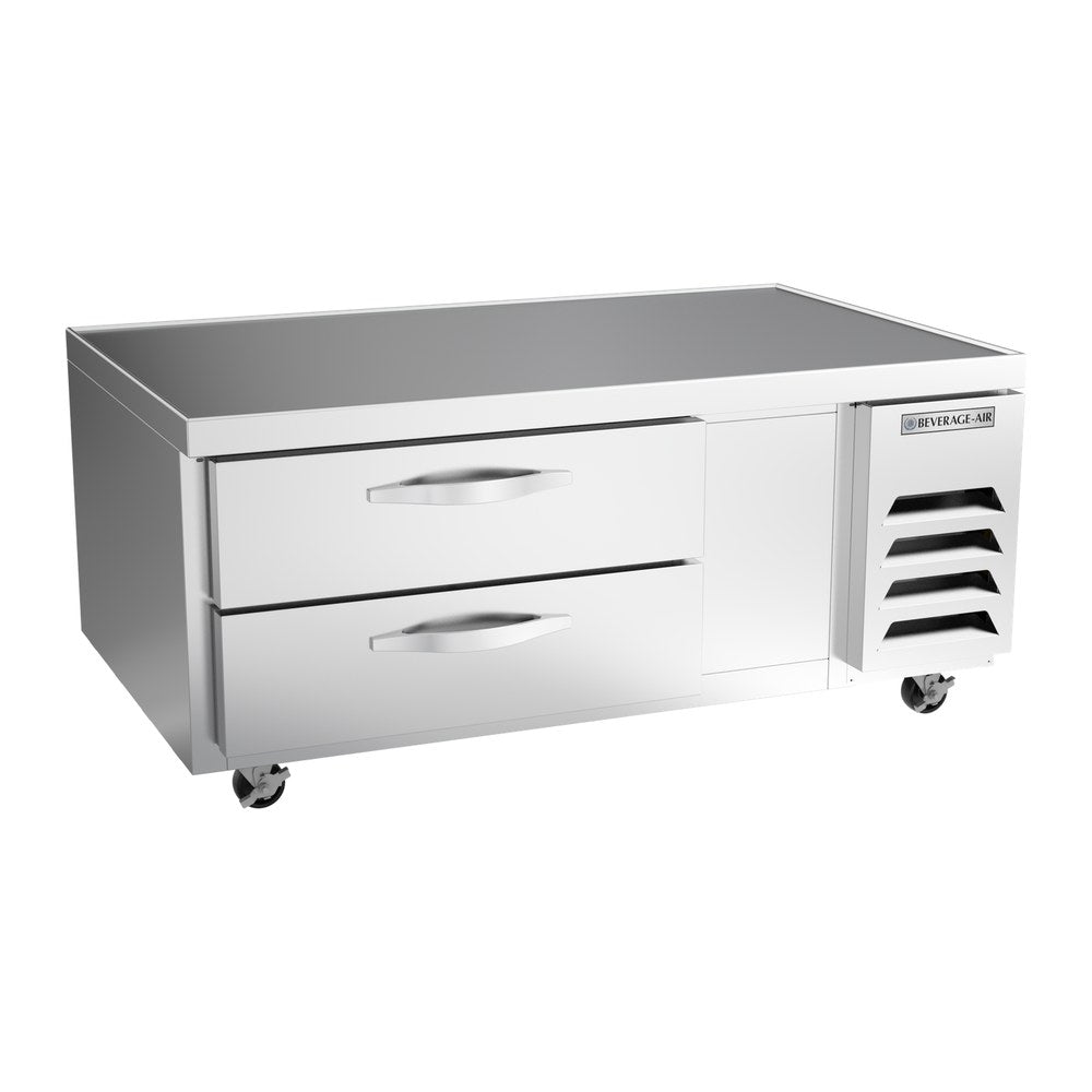 Beverage Air WTRCS52HC 52" two drawers chef base refrigerator, front view, door closed