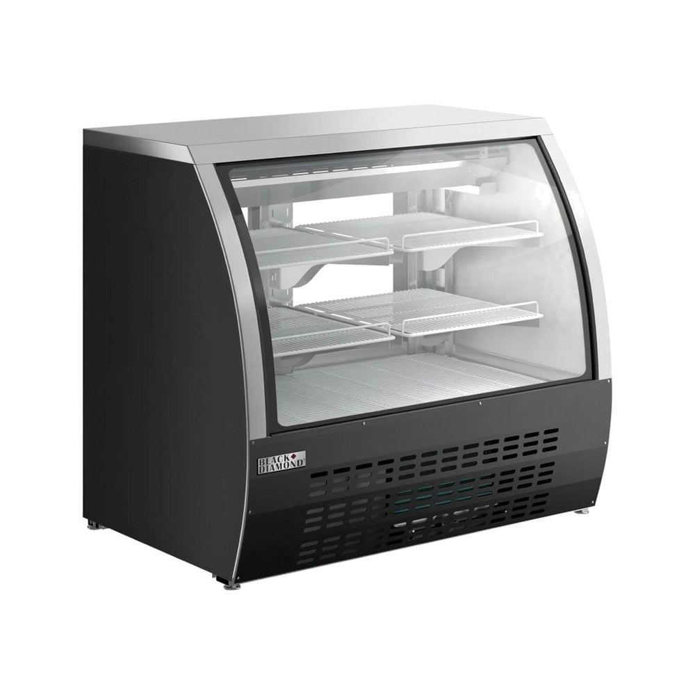 Black Diamond USDC-48 47-1/4" Curved Glass Refrigerated Deli Display Case