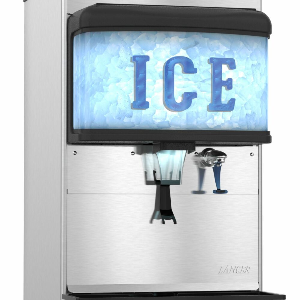 Hoshizaki DM-4420N, Countertop Modular Cubelet Ice & Water Dispenser, 200 Lb Storage