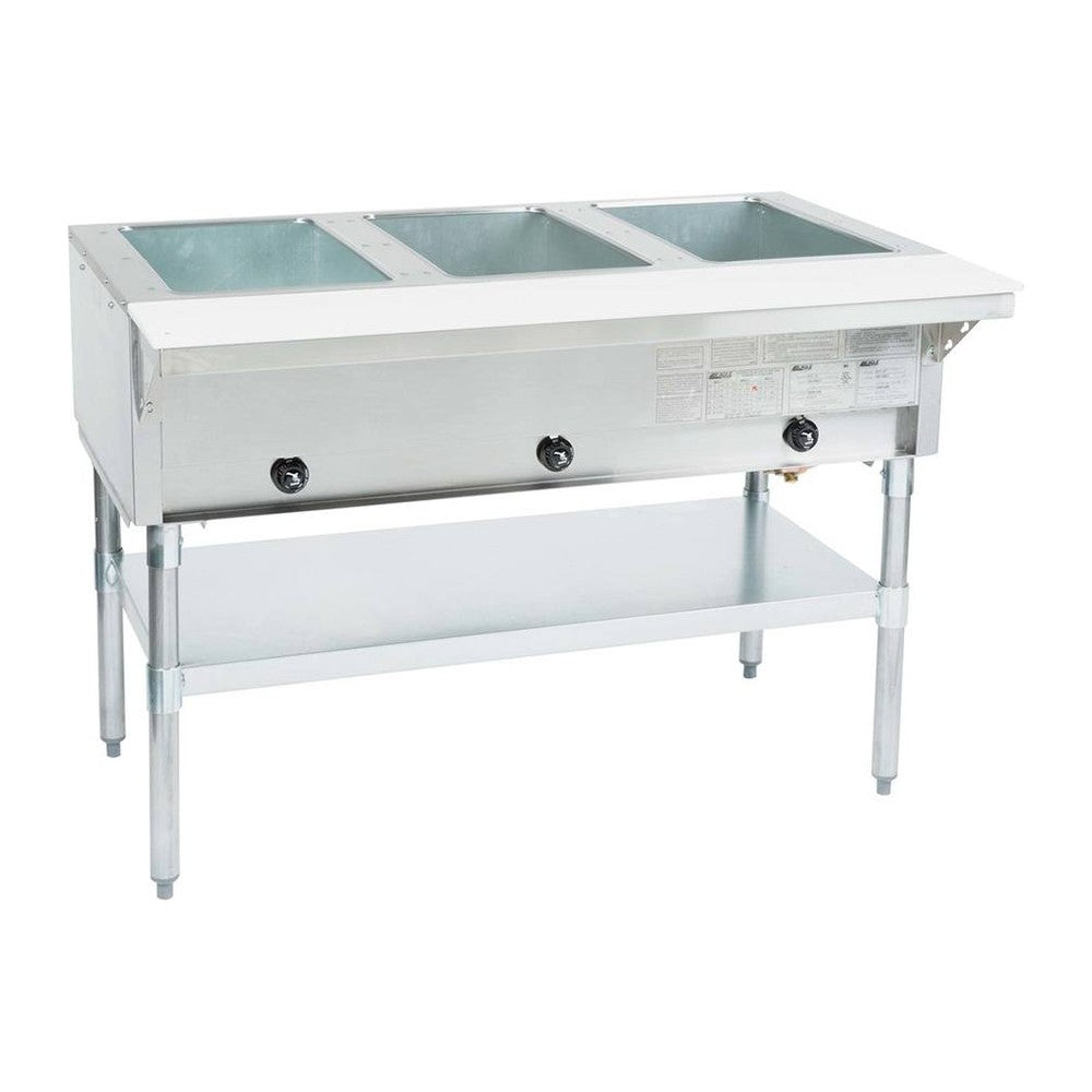 Eagle Group HT3-NG-1X 48" 3-well natural gas steam table